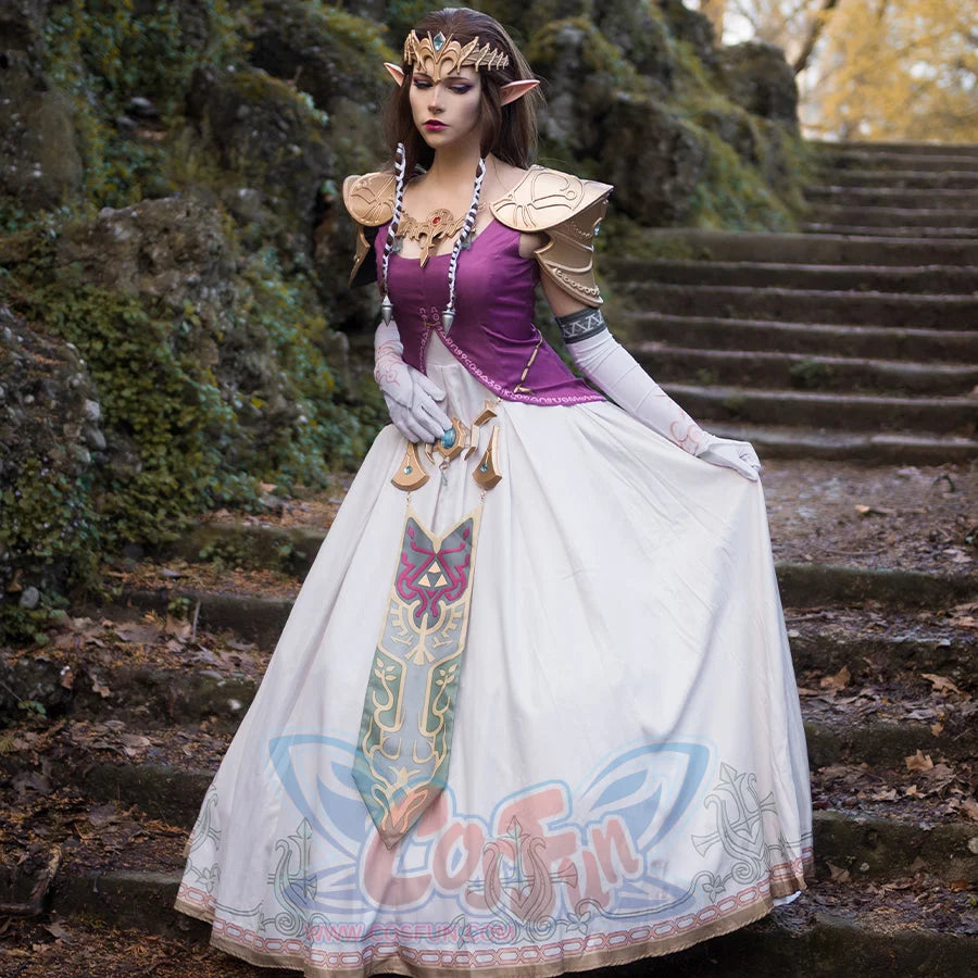 Ready to Ship The Legend of Zelda: Twilight Princess Princess Zelda Cosplay Costume mp005257