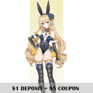 Deposit COSFUN Gesnhin Impact Navia Derivative Bunny Girl Bodysuit