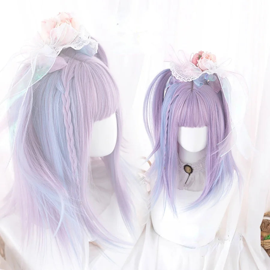 Harajuku Highlights Long Hair Lolita Wig Purple