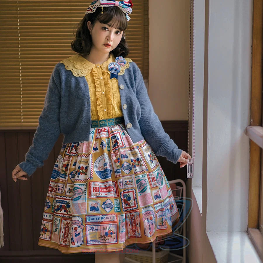 American Style Vintage Daily Lolita Skirt - cosfun