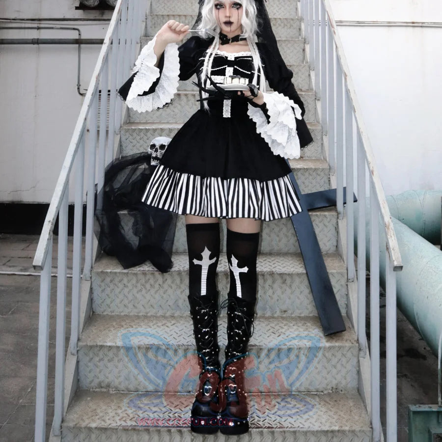 Original Spice Girl Lolita Round Toe Thick Soled Boots