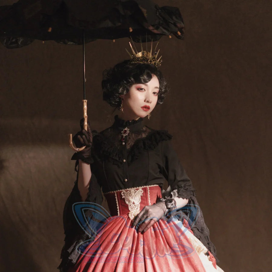Elizabeth Elegant and Vintage Lolita Long Sleeve Shirt - cosfun