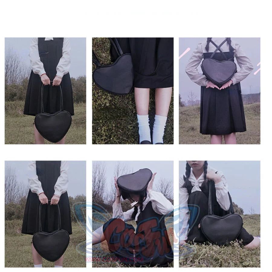 Lovely Large Size Heart-shaped Shoulder Bag S22932