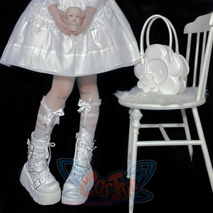 Original Spice Girl Lolita Round Toe Short Boots S22657 - cosfun