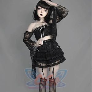 Spice Girl Gothic Lace Cake Tulle Skirt