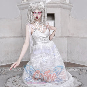 Alice White Gothic Lace High Waist Slip Dress