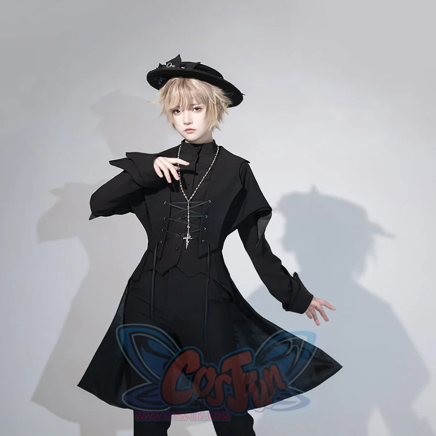 PRE-SALE Medieval Original Vintage Little Prince Lolita Swallowtail Long Vest S