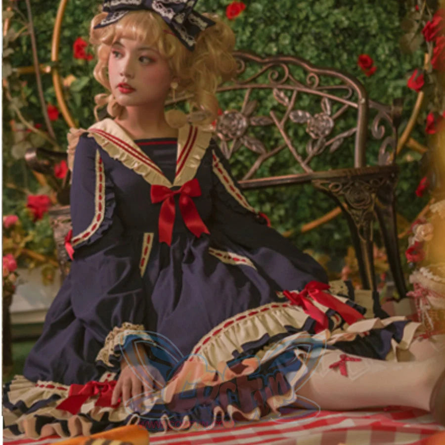Royal Vintage Princess Lolita Long Sleeve Dress S22771