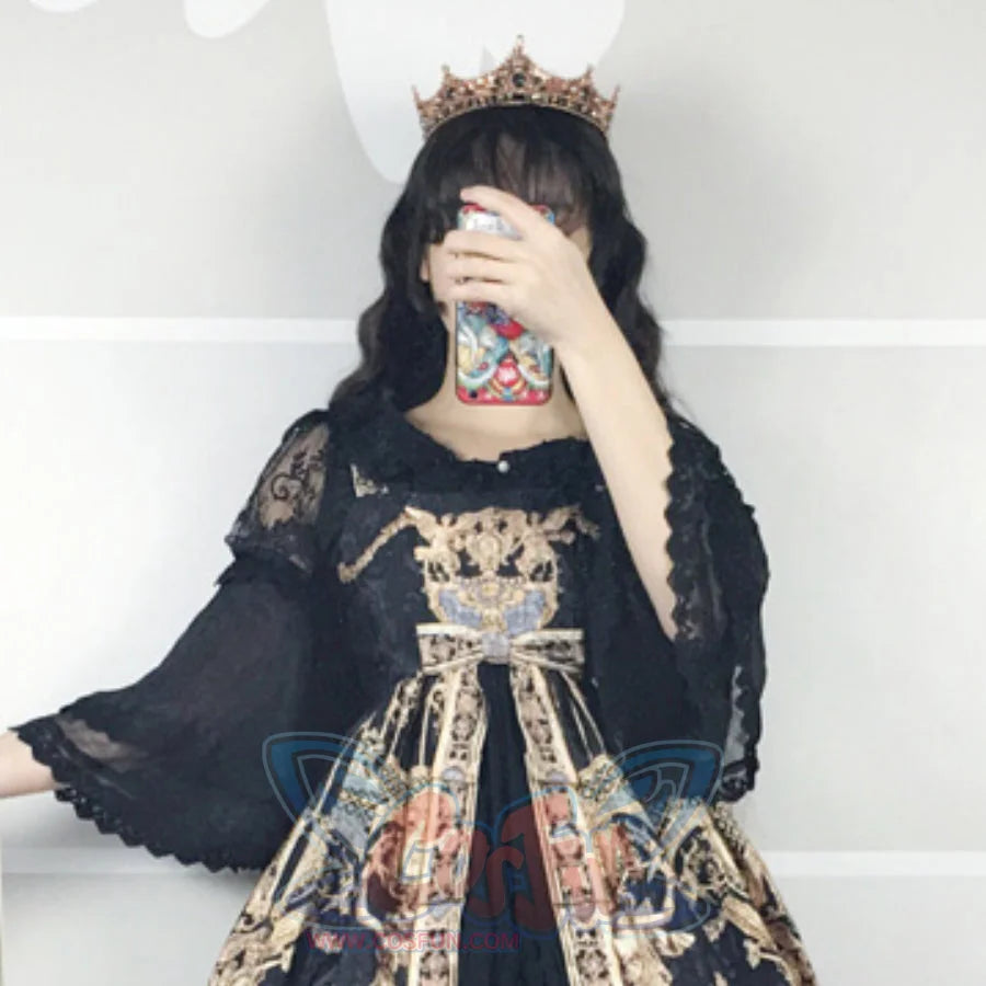 The Poem of Roses Elegant Lolita Short Sleeve Shirt - cosfun