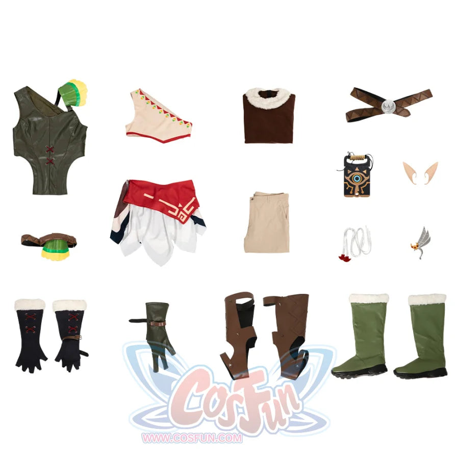 The Legend Of Zelda: Breath The Wild Link Cosplay Costumes C09297
