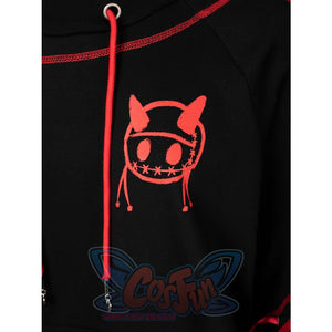 Original Black Devil Bat Hooded Hoodie If0003 Sweatshirt