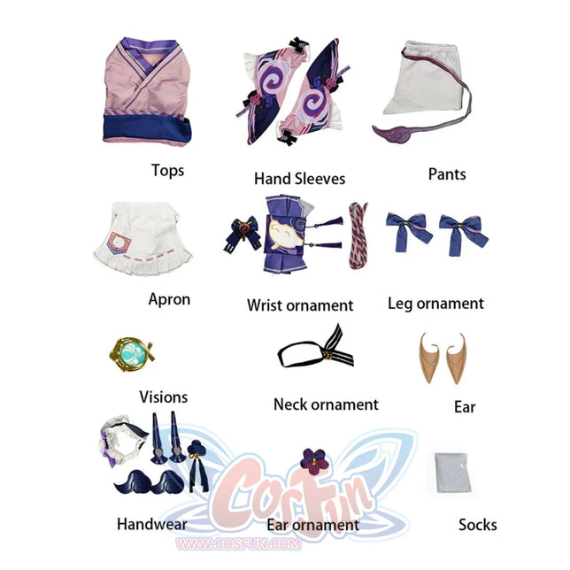 Genshin Impact Yumemizuki Mizuki Cosplay Costumes C09357 B Costumes