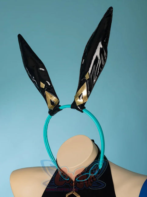 【Ready To Ship】Cosfun Gesnhin Impact Scaramouche Wanderer Derivative Bunny Girl Bodysuit