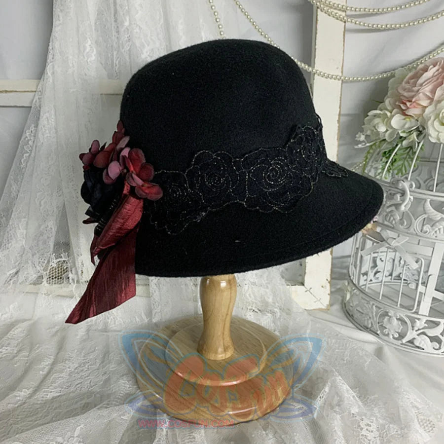 Original Vintage And Elegant Lolita Woolen Hat