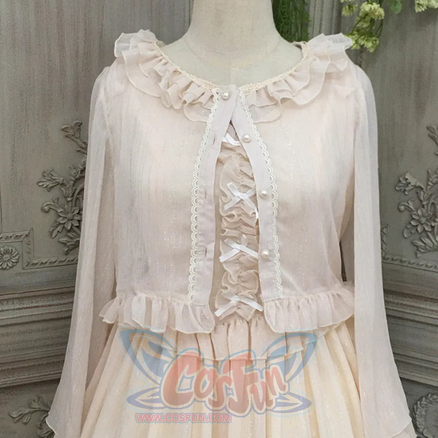 Elegant Lolita Lace Long Sleeve Sunscreen Shirt - cosfun
