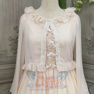 Elegant Lolita Lace Long Sleeve Sunscreen Shirt - cosfun