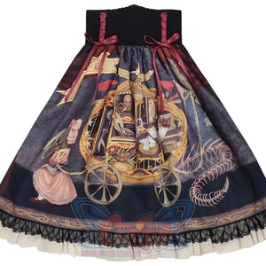 Gorgeous Gothic Lolita Drawstring Slim Skirt - cosfun