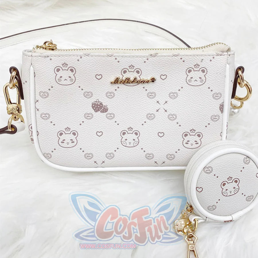 New Style Vintage Printed Bear Crossbody Bag