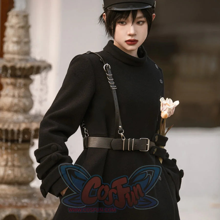 Winter Mid-length Slim Woolen Coat