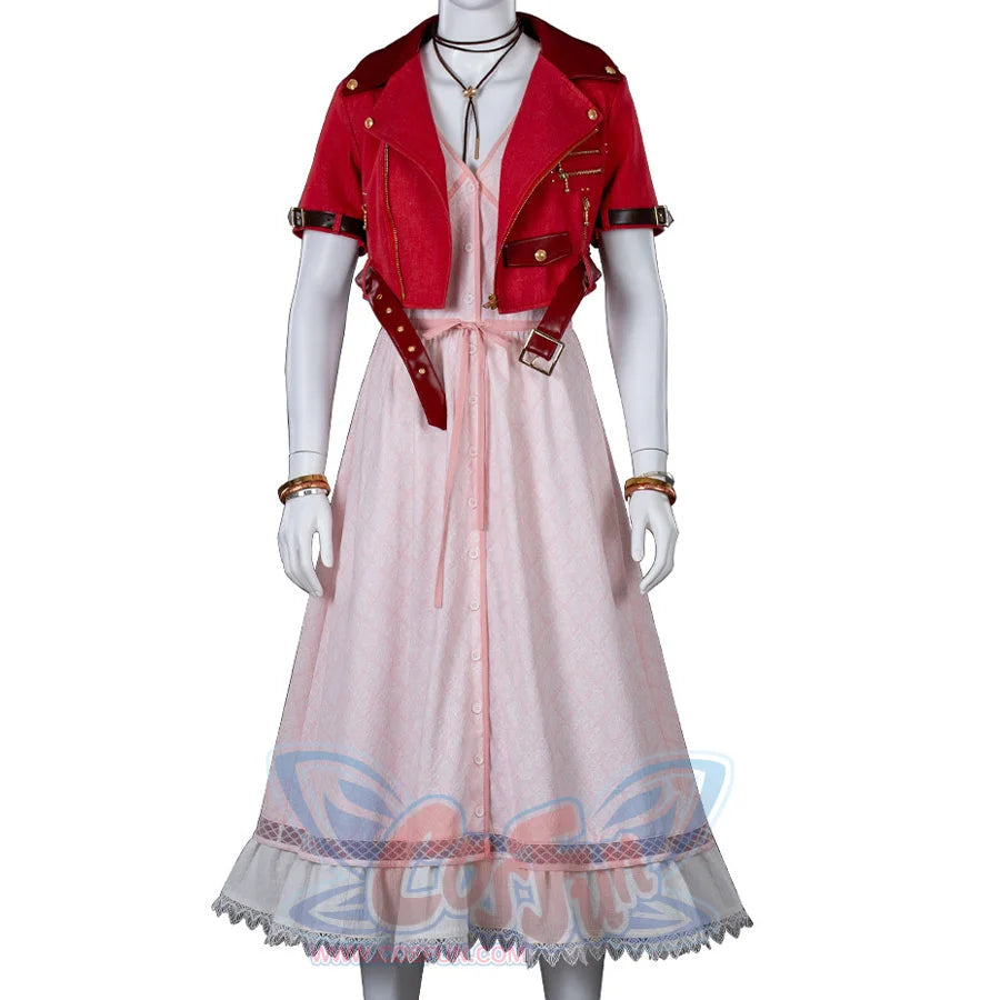 【SELECT SIZES READY TO SHIP】Final Fantasy VII Rebirth FF7R Aerith Gainsborough Cosplay Costume N09173 AAA