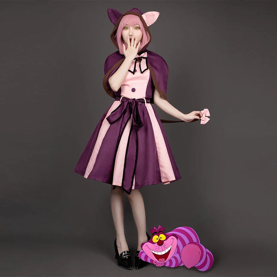 【CLEARANCE】Alice In Wonderland Cheshire Cat Cosplay Costume CLT5600