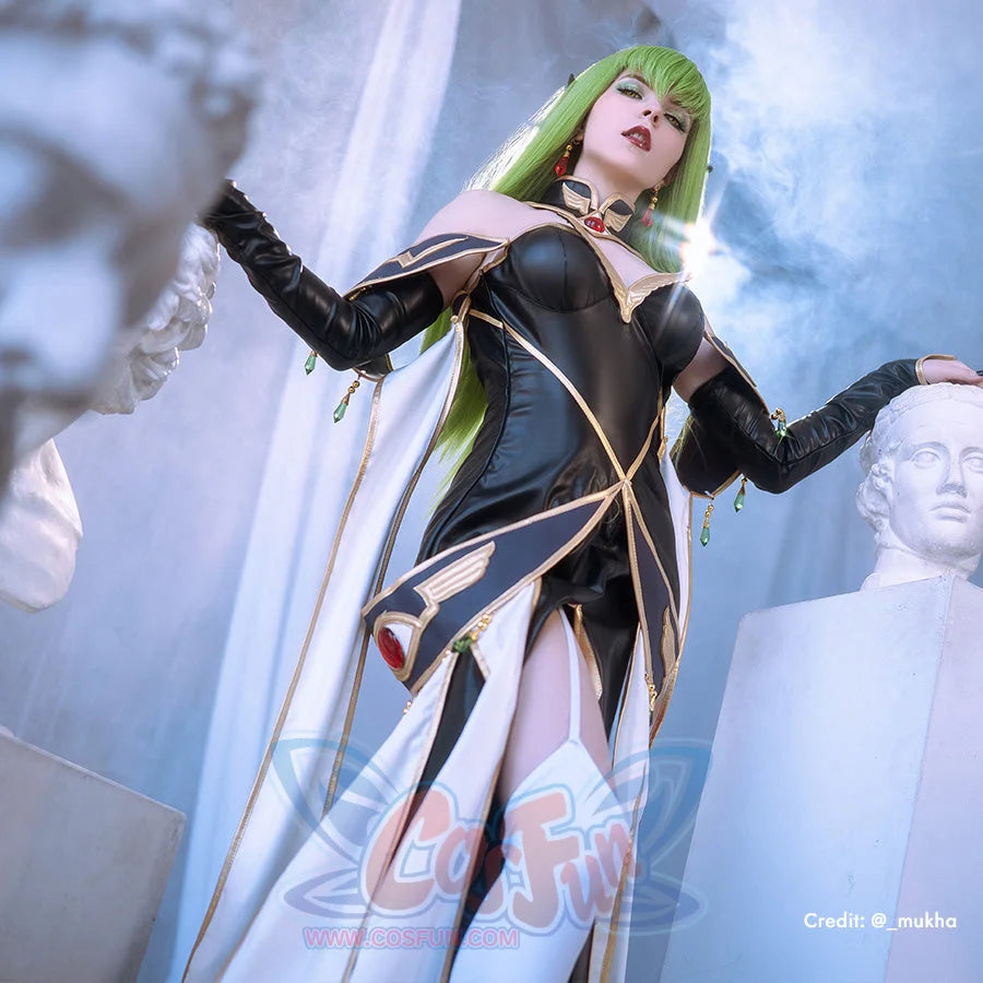 Anime Code Geass: Lelouch of the Rebellion Code Geass C.C. Queen Dress Cosplay Costume N09323 Costumes