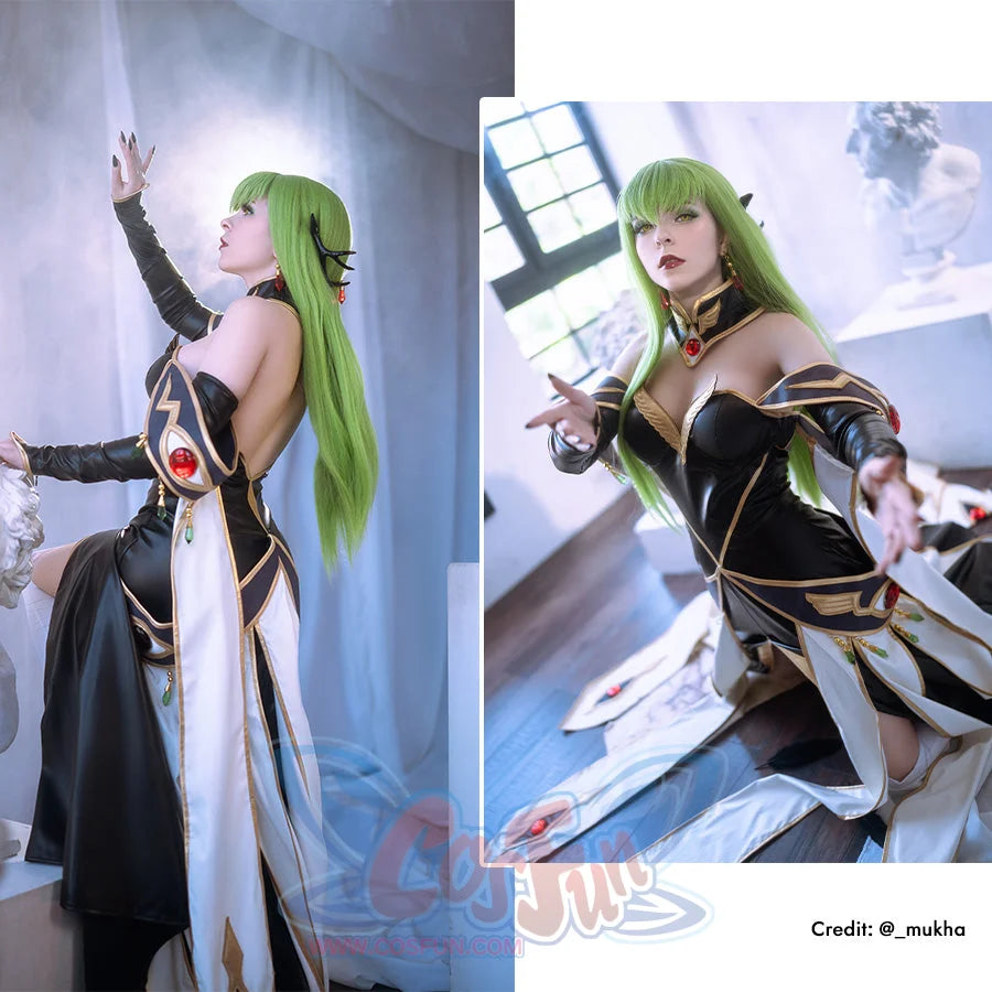 Anime Code Geass: Lelouch of the Rebellion Code Geass C.C. Queen Dress Cosplay Costume N09323 Costumes