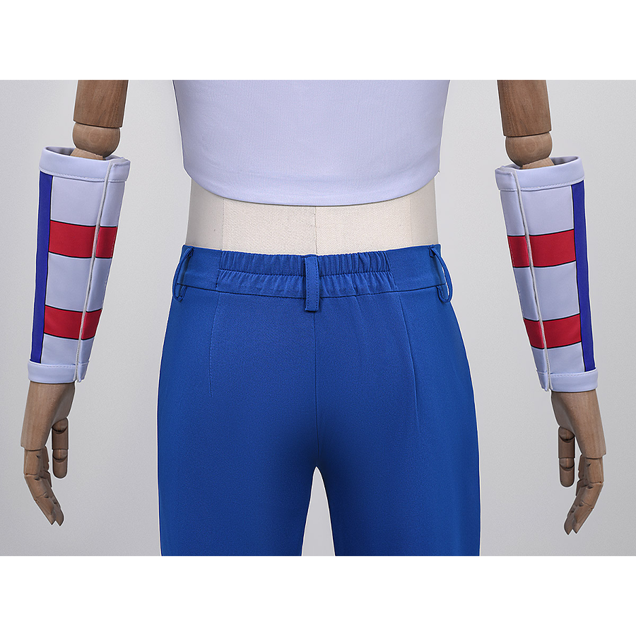 Anime Johnny Joestar Cosplay Costume, the pants have an elastic waistband at the back.