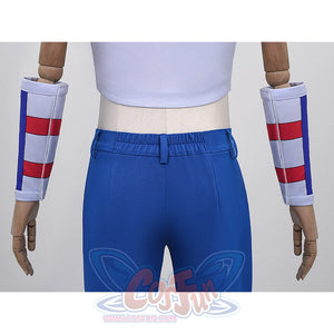 Anime Johnny Joestar Cosplay Costume, the pants have an elastic waistband at the back.