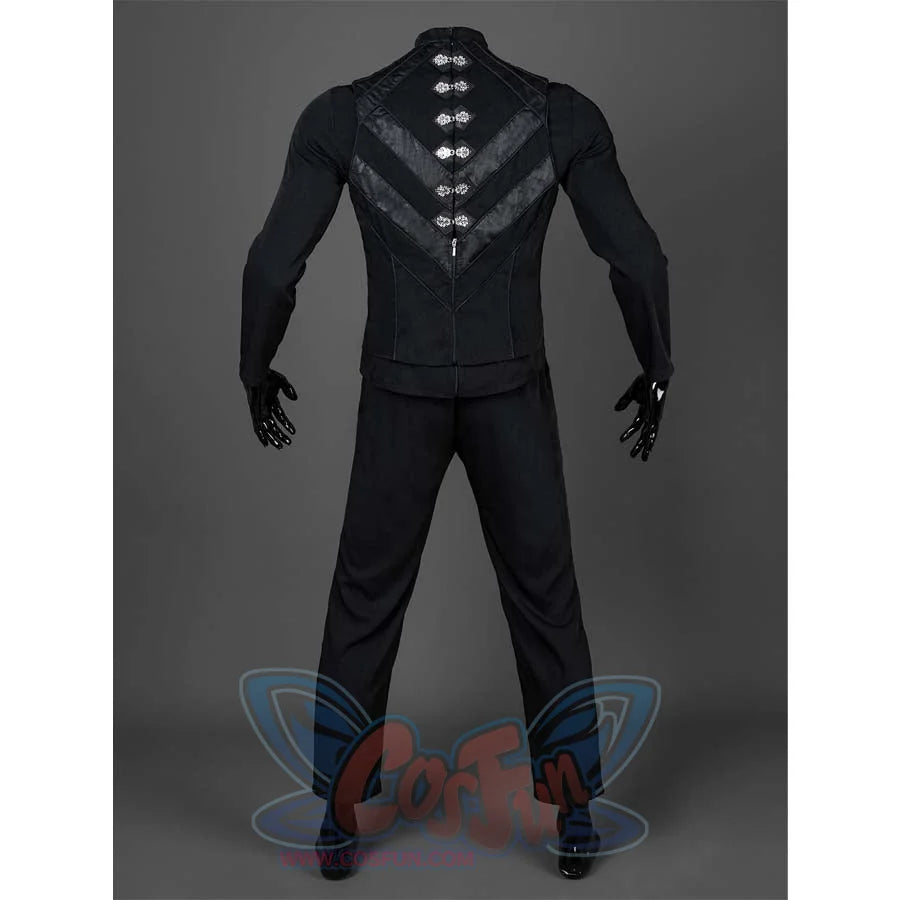 Shows the back of the Baylan Skoll cosplay costume’s base layer, emphasizing the detailed design and stitching on the tunic.