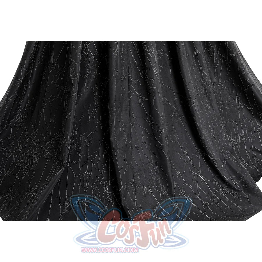 Elphaba cosplay costume accessories set featuring bag, rings, and cape displayed together