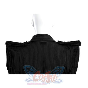 Elphaba cosplay costume fabric swatch showing textured chiffon and pleated materials