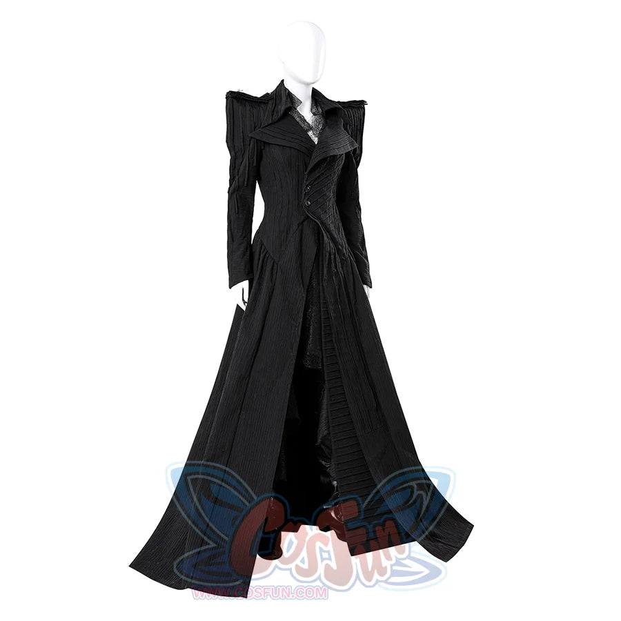 Elphaba cosplay costume complete set arranged to show all included pieces and components