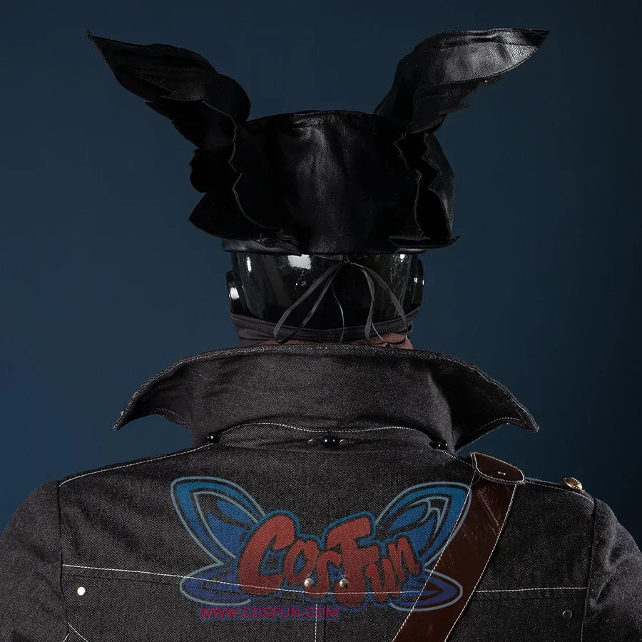 Bloodborne Hunter Ludwig Cosplay costume's hat is designed in a pointed shape, like two outstretched wings, three-dimensional and stylish collar.