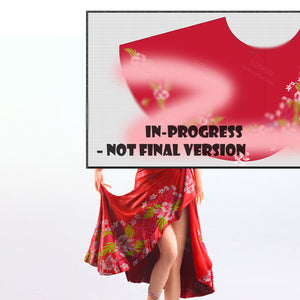 【CONFIRMATION】$3 Deposit = $10 Coupon Final Fantasy VII Rebirth Aerith Gainsborough Cosplay Costume Floral Delight Swimsuit BST0222