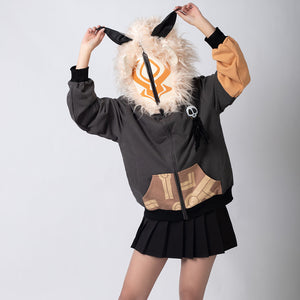 【CLEARANCE】COSFUN Original Genshin Impact Hilichurl Derivative Full Zip Hoodie Sweatshirt IFAN04