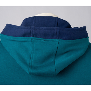 COSFUN Original Cosplay Steve Hoodie, lack blue and deep blue color, back view