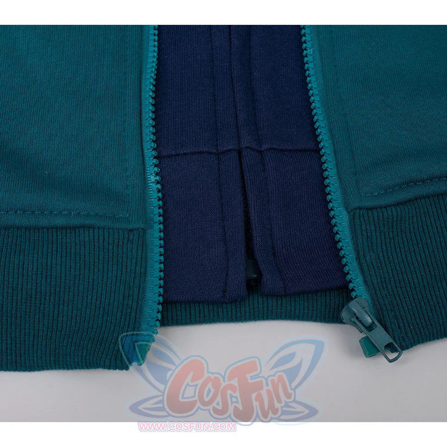 COSFUN Original Cosplay Steve Hoodie, inner zipper is invisible, outer is decoration