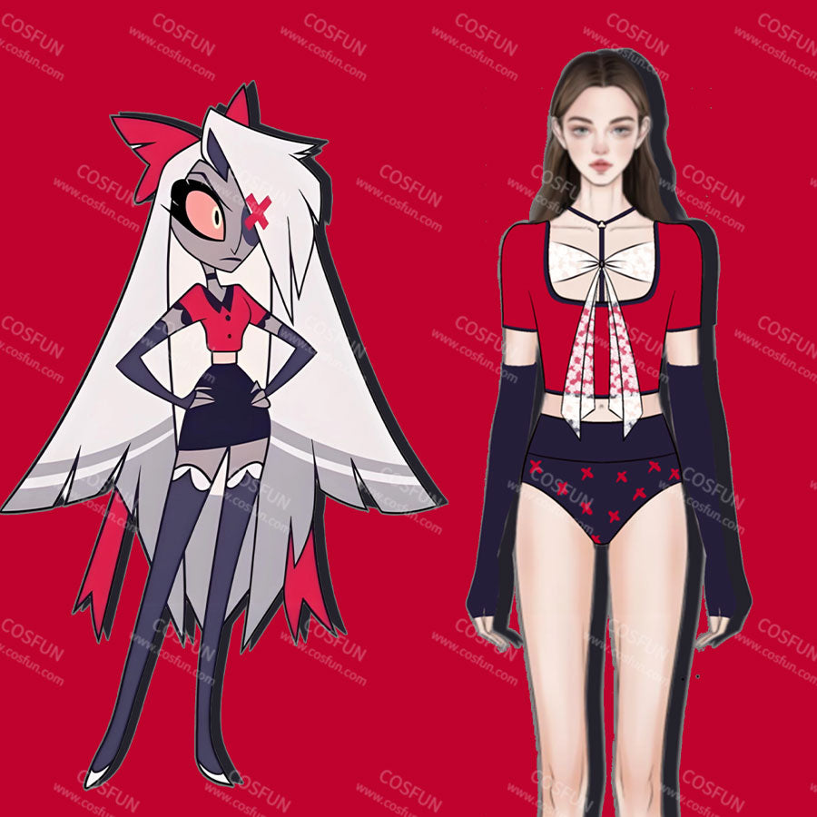 【CONFIRMATION】$3 Deposit = $10 Coupon Hazbin Hotel Vaggie Cosplay Derivative Swimsuit