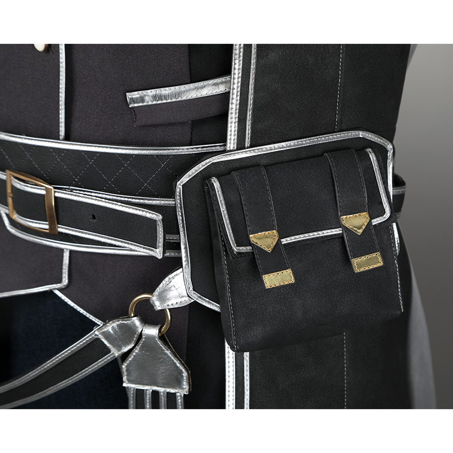  Lune Cosplay Costume&#39;s left side of the fanny pack is a little black bag.