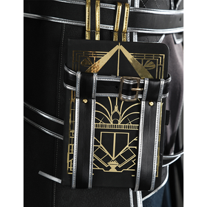  Lune Cosplay Costume's right side of the fanny pack is a notebook.