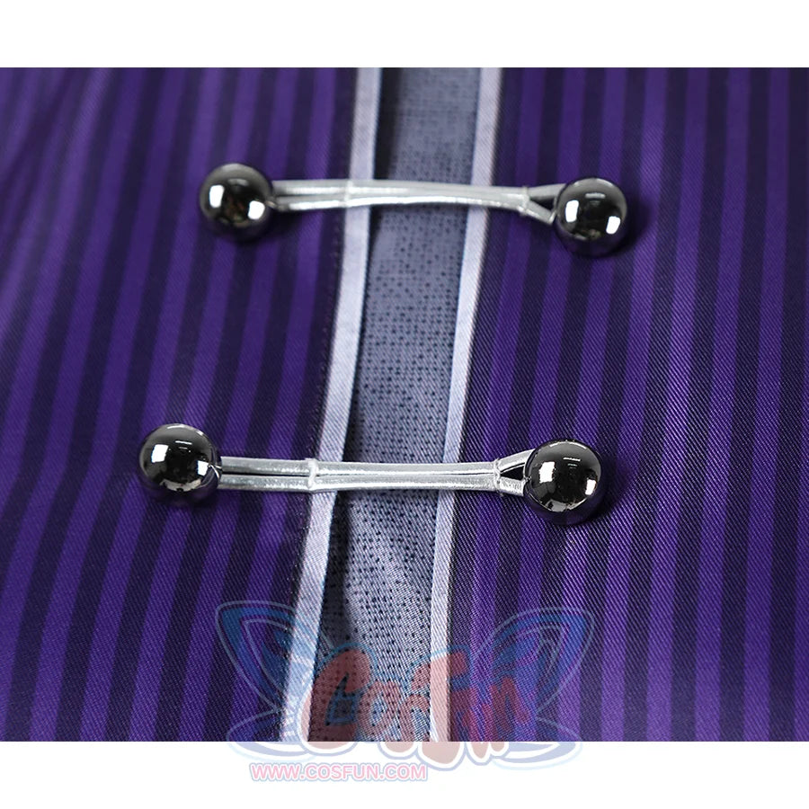 The buttons on the inner garment are metal snap buttons.