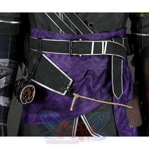 Clair Obscur: Expedition 33 Verso Cosplay Costume, front view of black belt group.