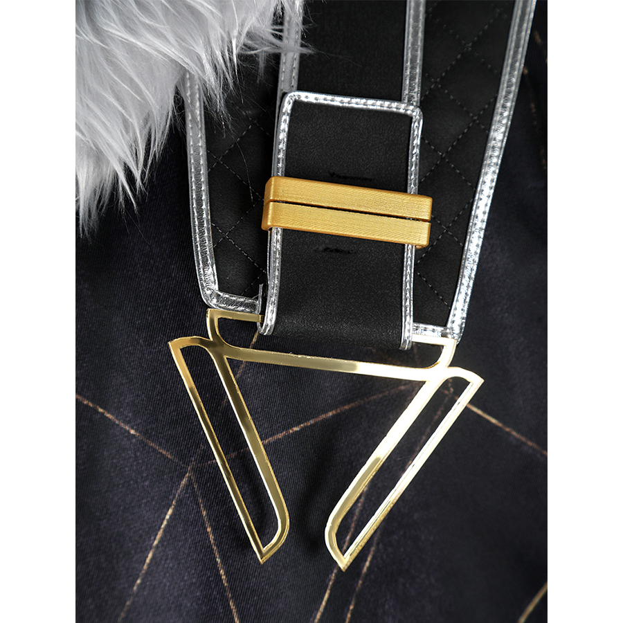 Clair Obscur: Expedition 33 Verso Cosplay Costume, cloak with metal buckle.