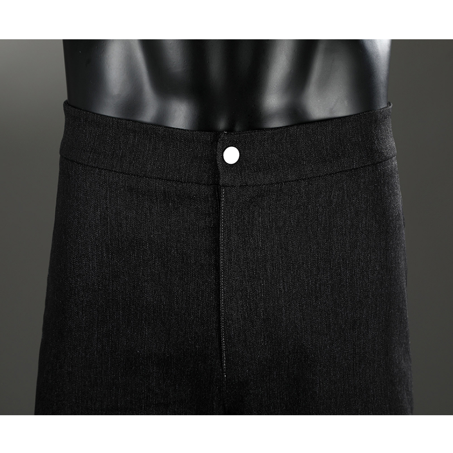 Clair Obscur: Expedition 33 Verso Cosplay Costume, black pants with golden button.