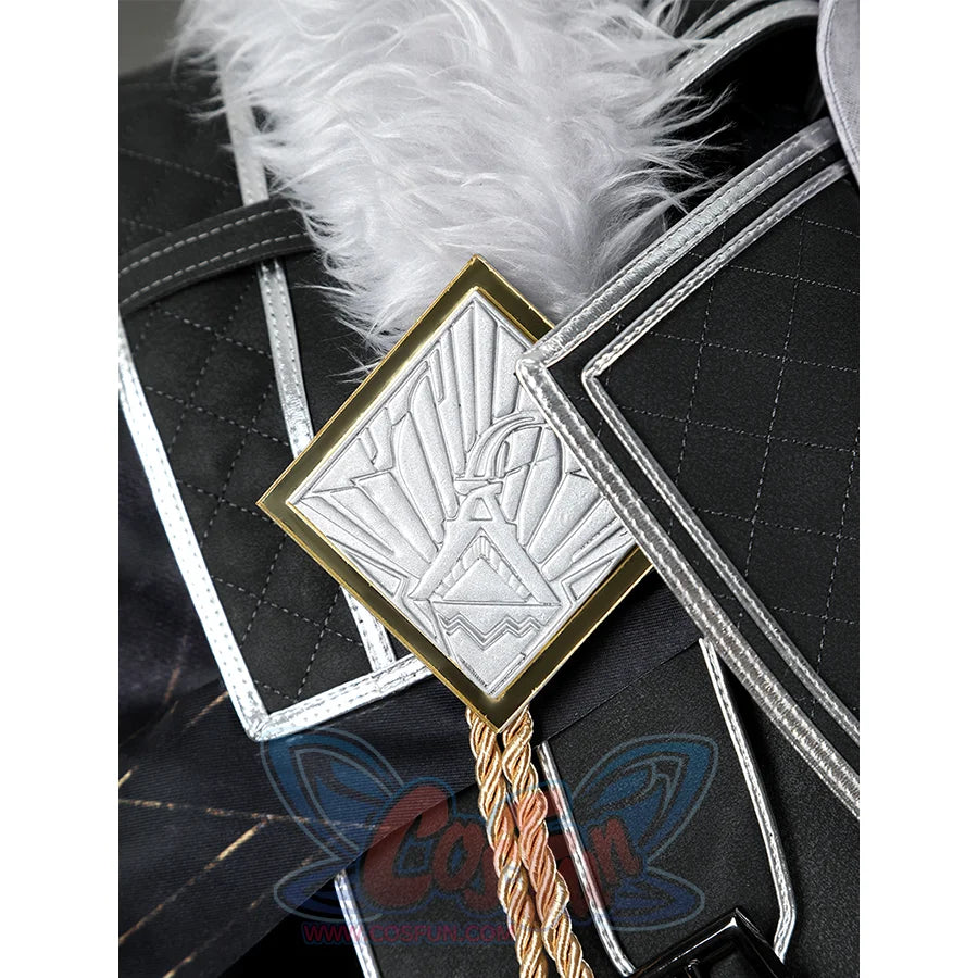 Clair Obscur: Expedition 33 Verso Cosplay Costume, white hairy collar decoretion.