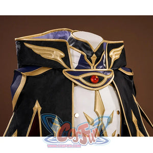 Knight of Zero Cosplay Costume' shoulder design is very three-dimensional, with exquisite gold trim.