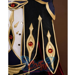 The combination of ribbon is black and gold forms a strong contrast, the red gems embedded in it add a mysterious and noble atmosphere.