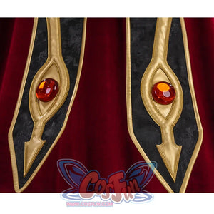 The combination of black and gold forms a strong contrast, the red gems embedded in it add a mysterious and noble atmosphere.