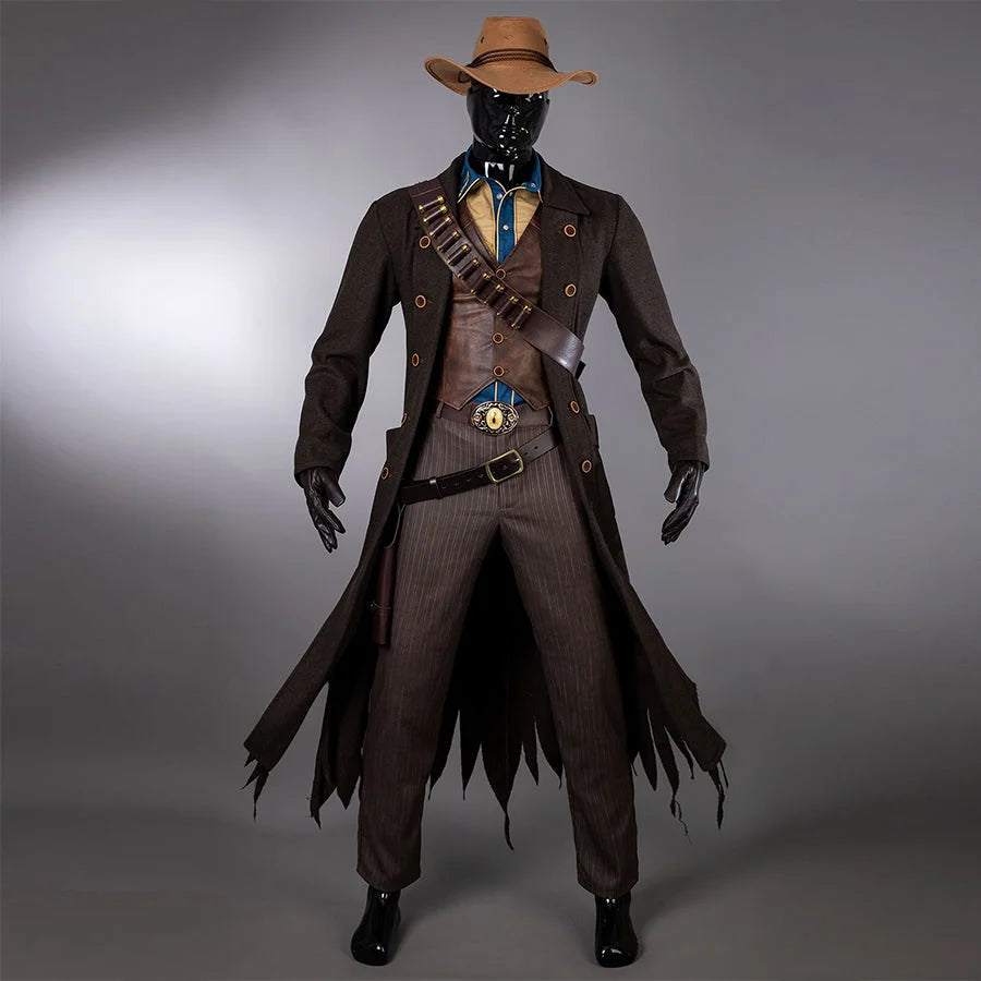 【DELIVERY AFTER HALLOWEEN】Cooper Howard Cosplay Costume Wasteland Cowboy BST0018